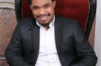 Prophet Odumeje preaching to his congregation