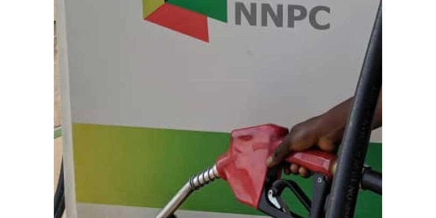 Fuel station in Nigeria showing updated pump prices following a nationwide fuel price adjustment by NNPC.
