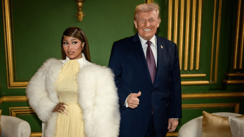 Donald Trump speaks about Nicki Minaj at White House Black History Month reception