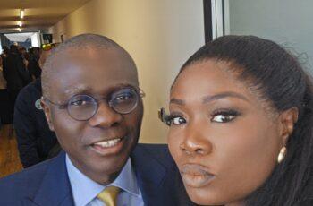 The Faces at President Tinubu’s UK Diaspora Engagement Rose Graham pictured with Lagos State Governor Babajide Sanwo-Olu at a public event in Lagos