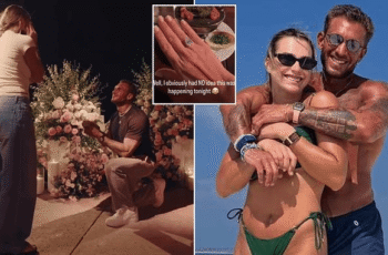 World number one tennis player Aryna Sabalenka showing her engagement ring.