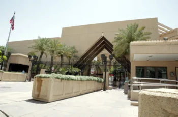 Two Iranian Drones Strike US Embassy in Saudi Arabia Black smoke rising over Riyadh’s Diplomatic Quarter after drone strike near US Embassy.