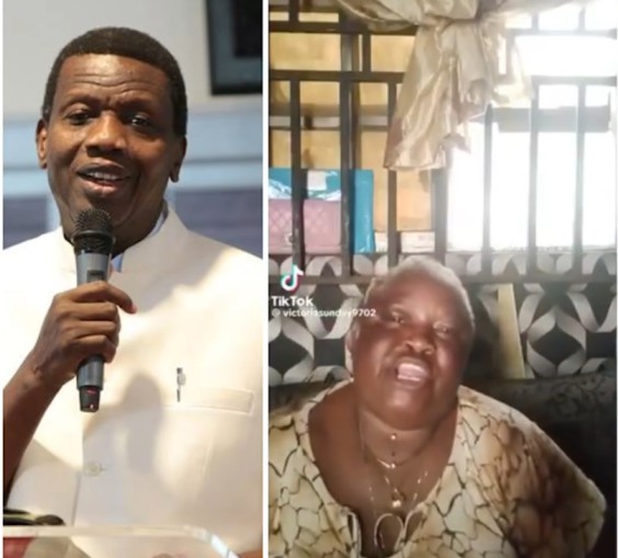 TikToker Mama G reacting in a viral video about Pastor Adeboye and alleged protest restrictions.