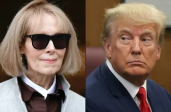 E. Jean Carroll amid reports of a new criminal investigation linked to testimony in lawsuits involving Donald Trump.