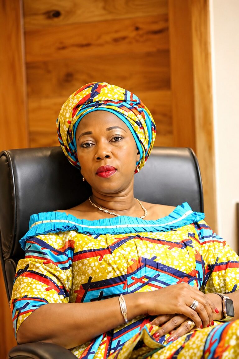 Sierra Leone First Lady Fatima Bio during a public event amid reports of a London council housing investigation.