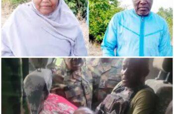 Troops Rescue Widow of Late General Rabe After Bandits Shoot Her During Katsina Operation Nigerian troops rescue Hajiya Amina Abubakar, widow of late Major General Rabe Abubakar, in Katsina State.