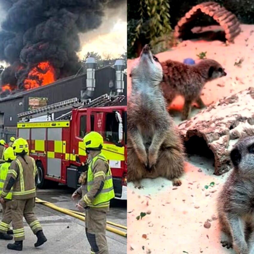 Fire destroys The Jungle Box children's zoo in Hertfordshire, killing all animals inside.