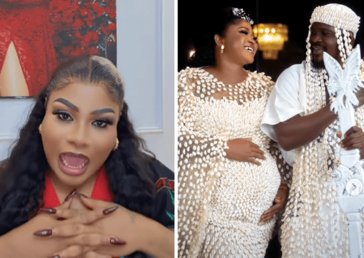 Nollywood actress Nkechi Blessing reacts to the baby announcement made by Baba Ijesha and CEO Luminee.