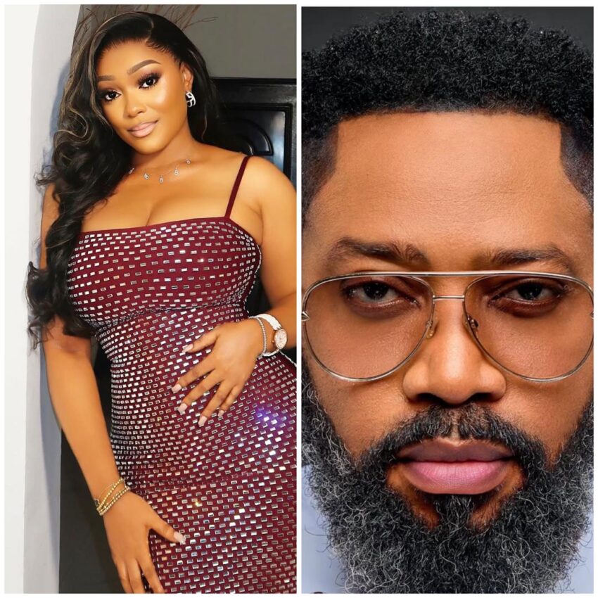 Nollywood actors Peggy Ovire and Frederick Leonard at a public event before their separation.