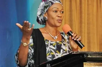 Why Remi Tinubu's Akara Business Advice Has Divided Nigerians First Lady Oluremi Tinubu speaking about entrepreneurship during a public event.