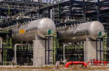 Largest Oil Refineries in Africa Ranked An industrial oil refinery representing Africa's largest refining facilities, including the Dangote Refinery and other major plants across the continent.