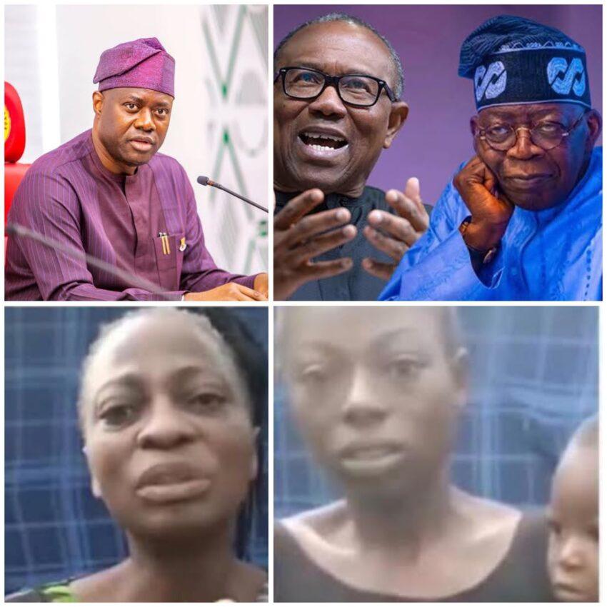 Peter Obi addressing the media after commenting on the Oyo school abduction and President Bola Tinubu's response.