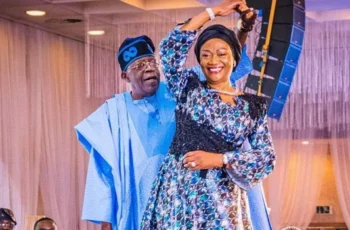 Why President Tinubu Called First Lady Remi Tinubu 'Iya Alakara' at the Presidential Dinner President Bola Tinubu speaking at the Presidential Press Corps Dinner while acknowledging First Lady Oluremi Tinubu.