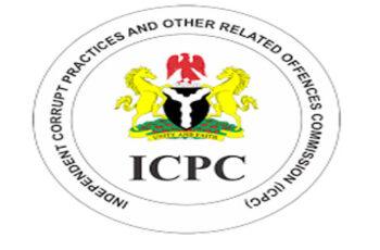 ICPC investigators and legal documents illustrating the process that follows an anti-corruption arrest in Nigeria.