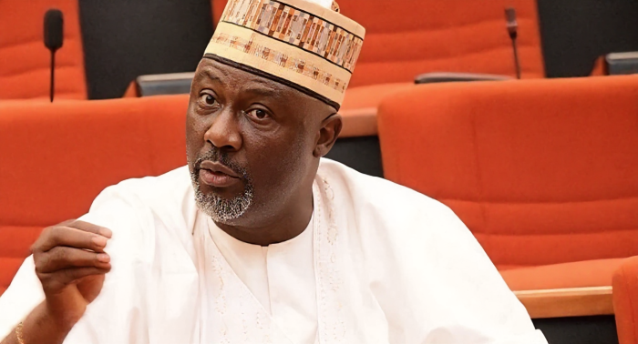 Former Kogi West Senator Dino Melaye during a public event.